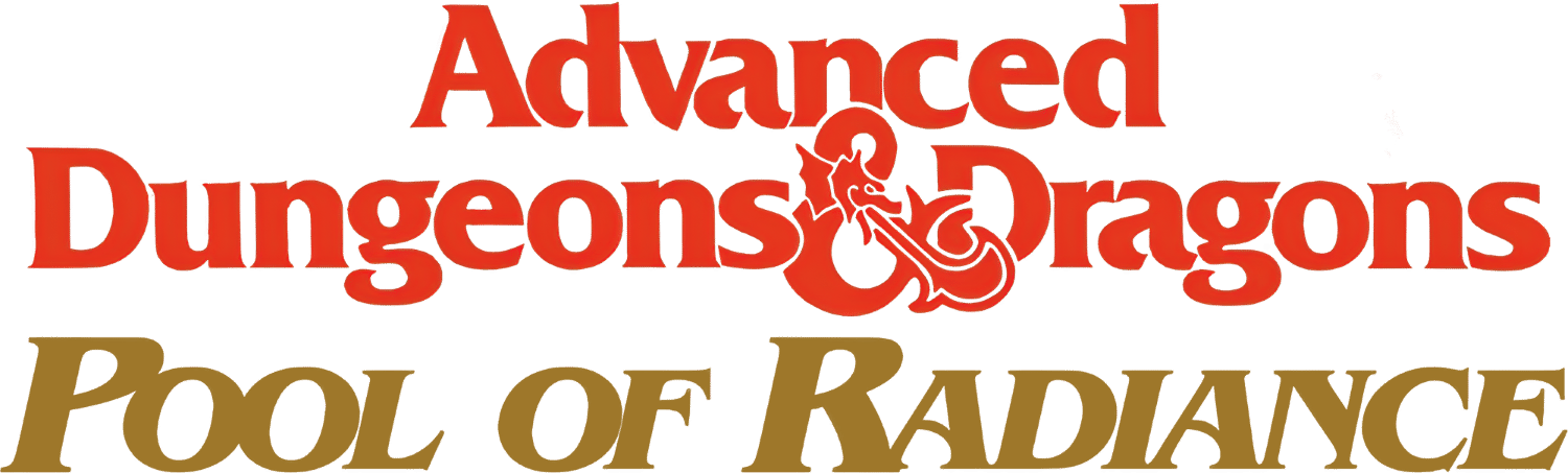 Advanced Dungeons & Dragons Pool of Radiance logo for Commodore 64